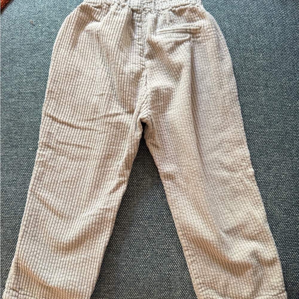 Zara Tan Corduroy Pants Relaxed Fit size 2-3 boy or girl